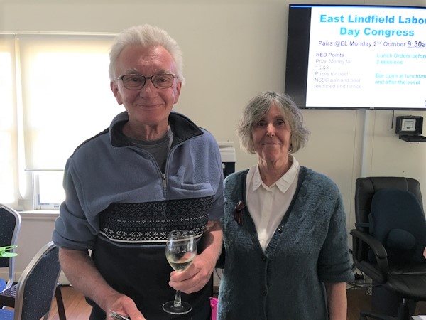 2017 Labour Day Pairs Congress at East Lindfield - JANET ROWLATT - IAN PLUMMER - Overall winners East West