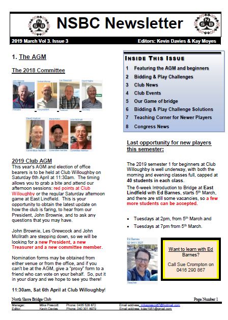 snip march newsletter