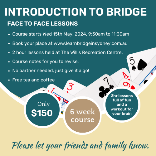 01 Learn Bridge Online Bridge Club, North Sydney, Gordon, Killara, Chatswood, Roseville, Mosman, Willoughby, Lindfield, Castle Cove