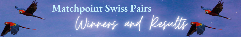 MyABF Matchpoint Swiss Pairs Winners