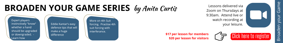 Broaden your game with lessons by Anita Curtis