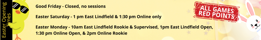 25-04-19 Easter Week-end opening times