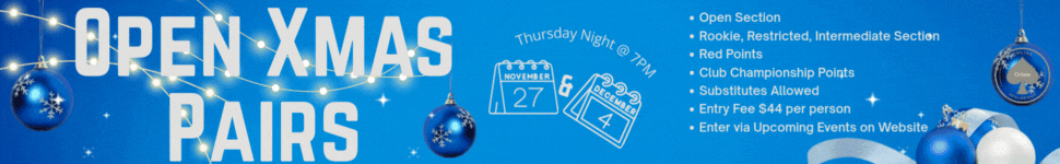 25-11-27 Xmas Open Pairs