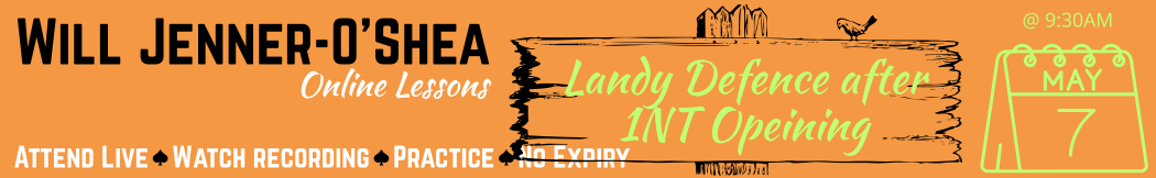 26-05-07 Landy Defence to 1NT