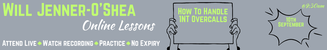 26-09-10 How To Handle 1NT Overcalls
