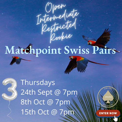26-09-24 - Matchpoint Swiss Pairs