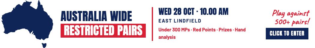 26-10-28 - Australia Wide Restricted Pairs