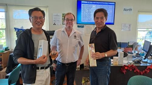 Ming Xie and Wenjie Liu - xmas lunch at East Lindfield