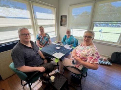 2023_12_02 - Xmas Party 2023 at EL -Gary Bawick - Helen Milward - Mary - Kathryn